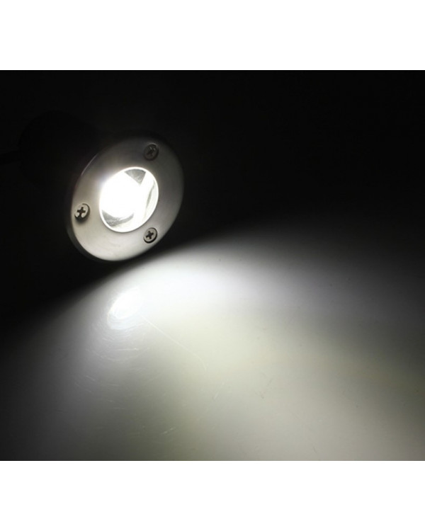 Грунтовый светильник LED 1Вт IP67 GR-1w-220vww Теплый белый