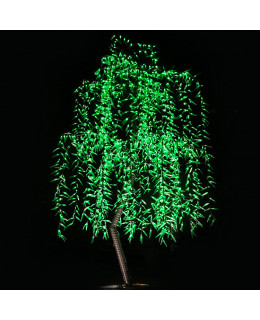 Светодиодное дерево Ива 1.5м 864LED DR-864-IV Зеленый IP65