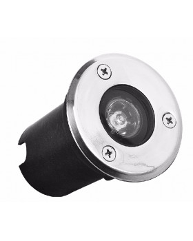 Грунтовый светильник LED 1Вт IP67 GR-1w-12vr Красный
