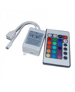 Контроллер RGB ИК с ПДУ (24кн) led-ir24-rgb 12В 6А