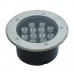 Грунтовый светильник LED 12Вт 12В GR-12w-12vr Красный